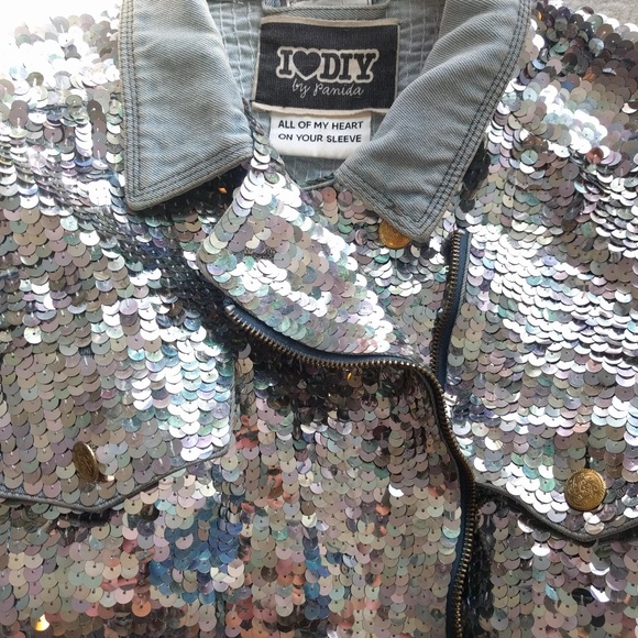 Sequins jean jacket diy - Picture 4 of 5